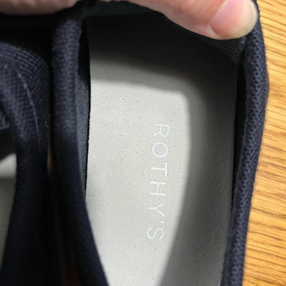 Rothy's The Monty Oxford Dark Blue Knit Shoes Size 8